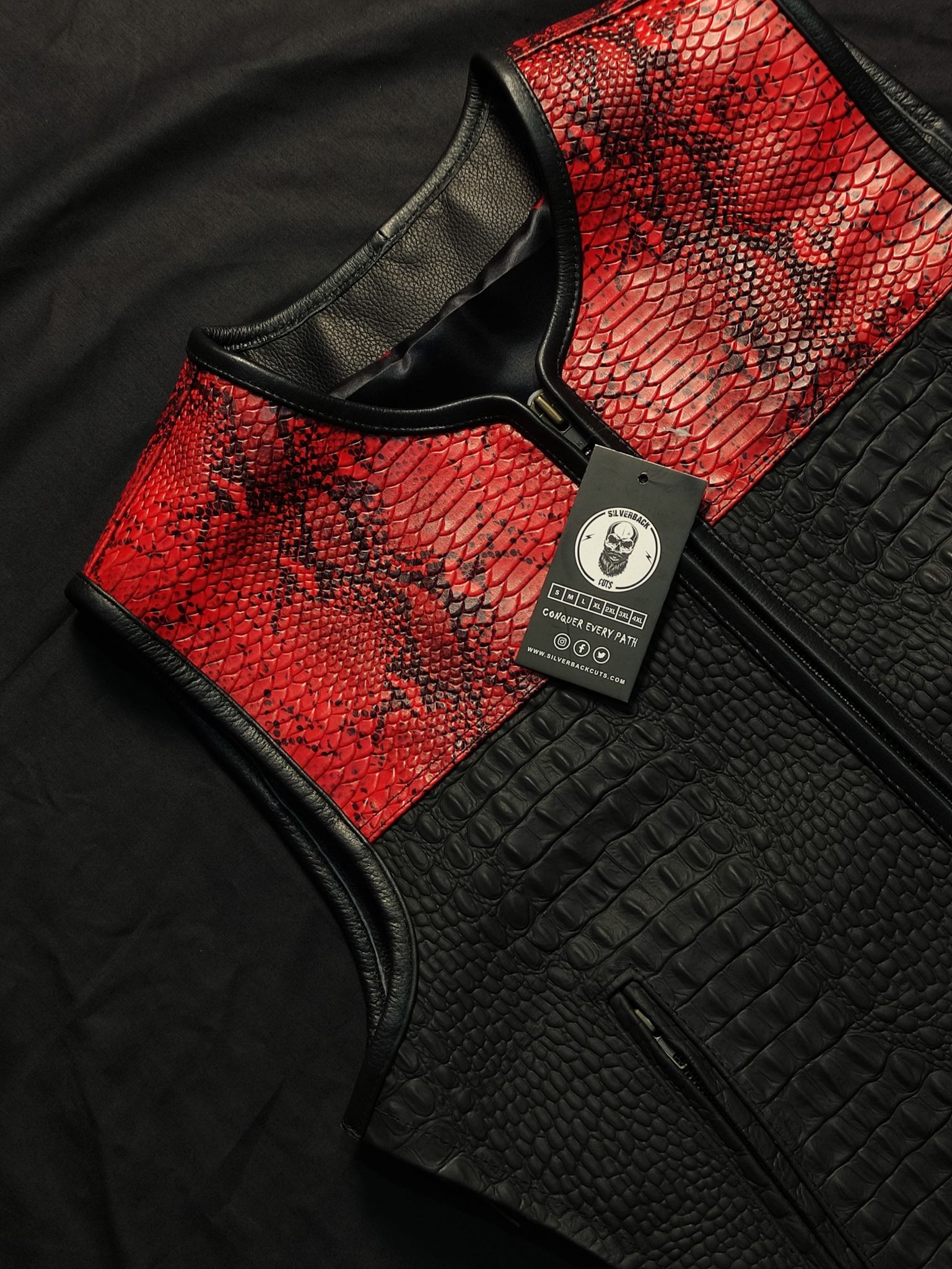 Silverback Red Snake gator Vest - Image 4