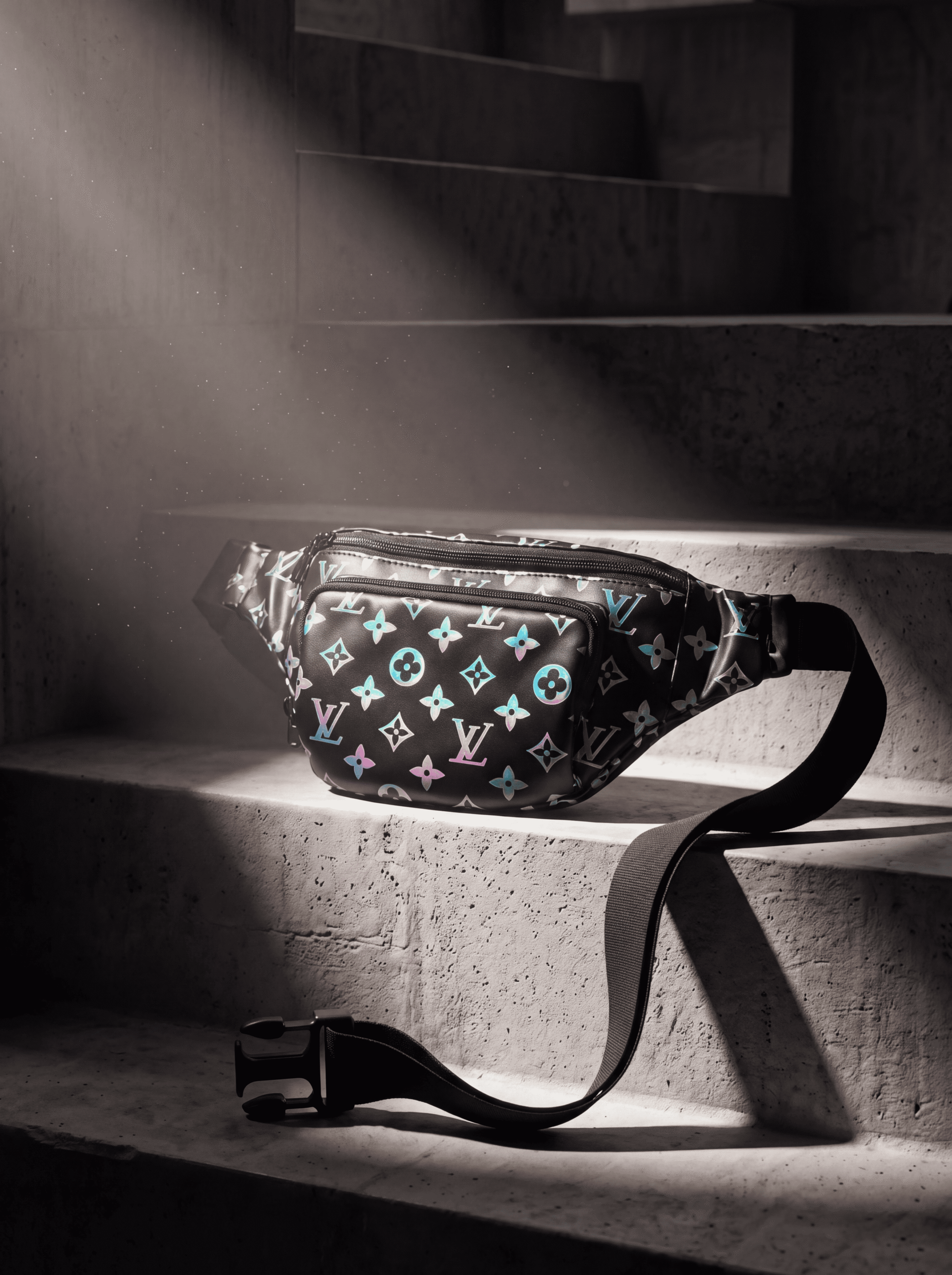 Prism LV Monogram Fanny Pack