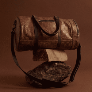 Silverback Brown Pull up Leather Duffle bag